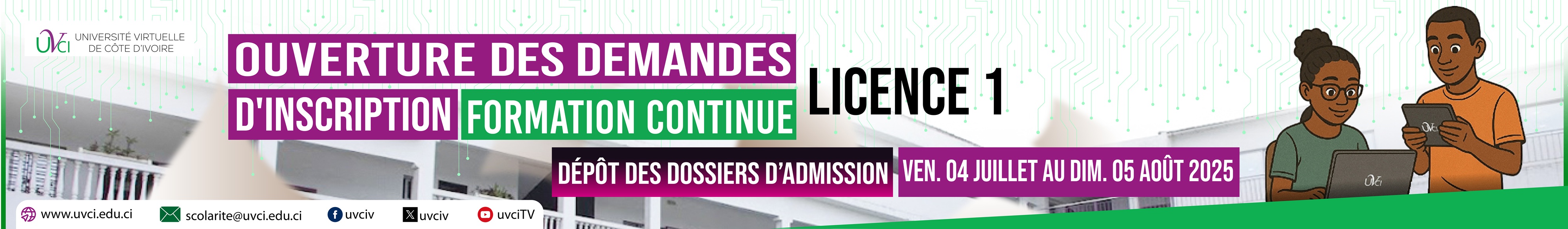 DEMANDE D'ADMISSION LICENCE 1